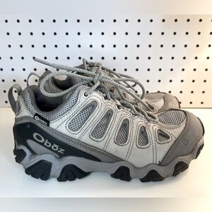 Oboz Sawtooth II Low Women's Hiking Shoes Size 7 Gray Lace Up